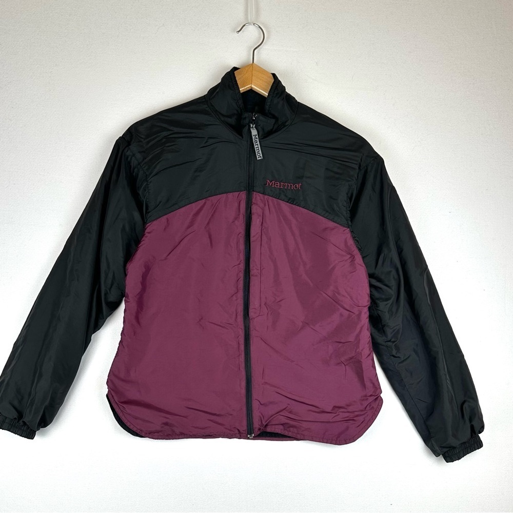 Marmot Full Zip Windbreaker Jacket Fleece Lined Colorblock‎ Outdoor Gorpcore